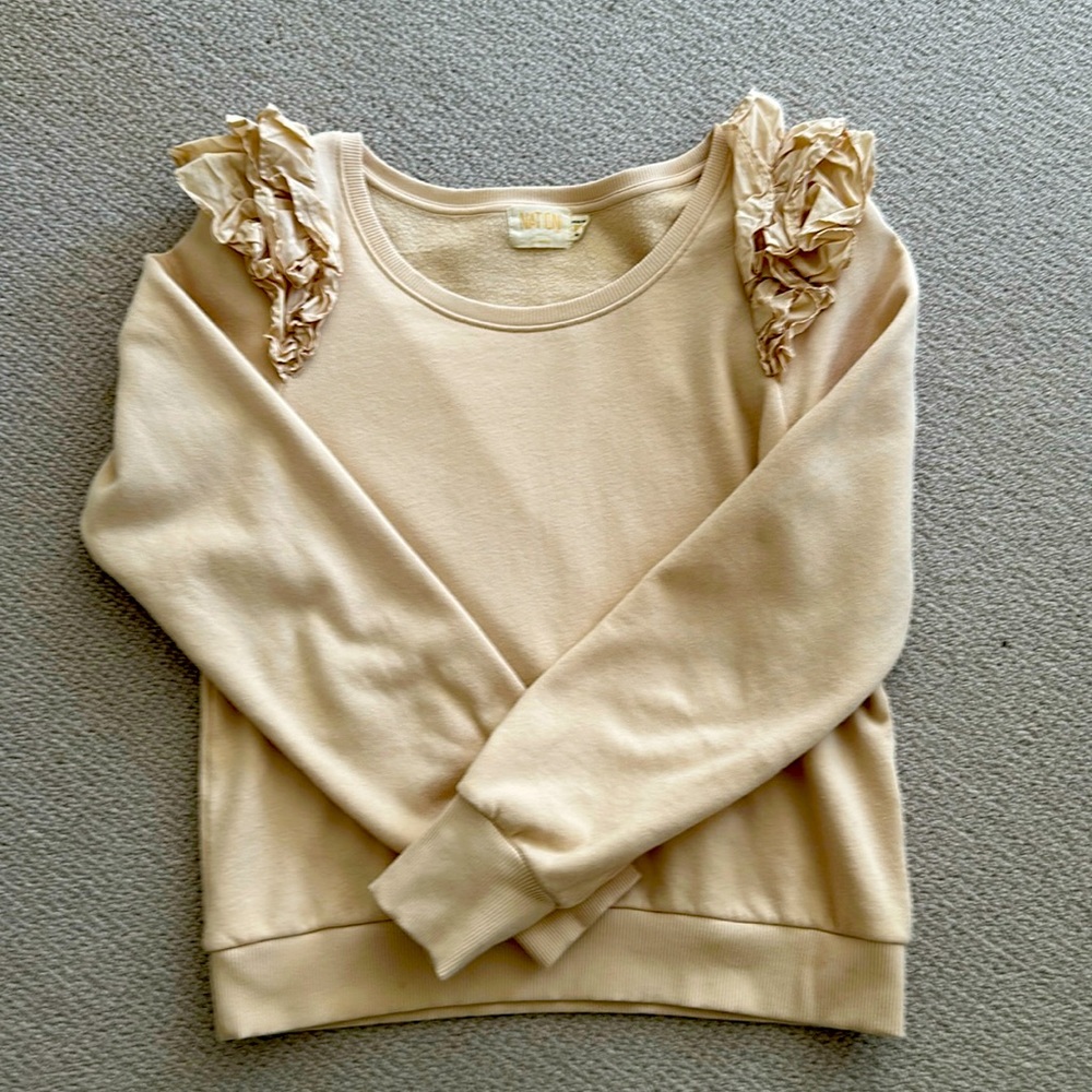 Nation XS Ruffle Sweatshirt - Never Worn!